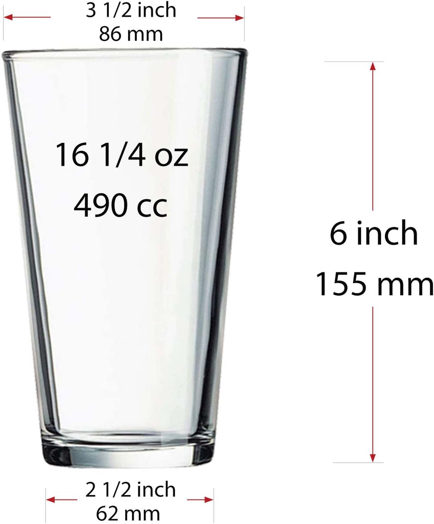 Top Dad 16 oz Pint Glass – Perfect Father's Day Gift