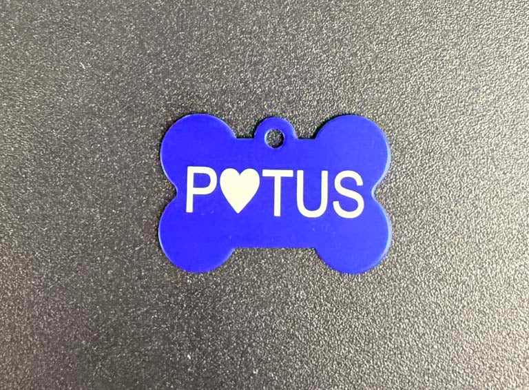 Cute Bone Shaped Dog Tag Engraved With Your Pet's Name!