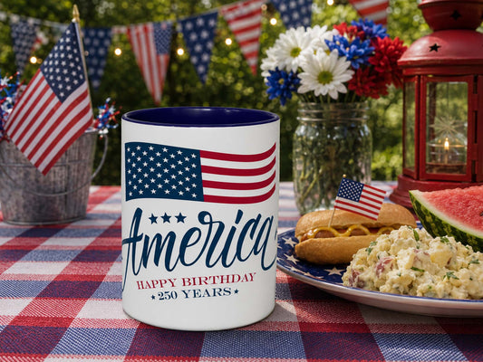 America's 250th Birthday Coffee Mug (11oz or 15oz)