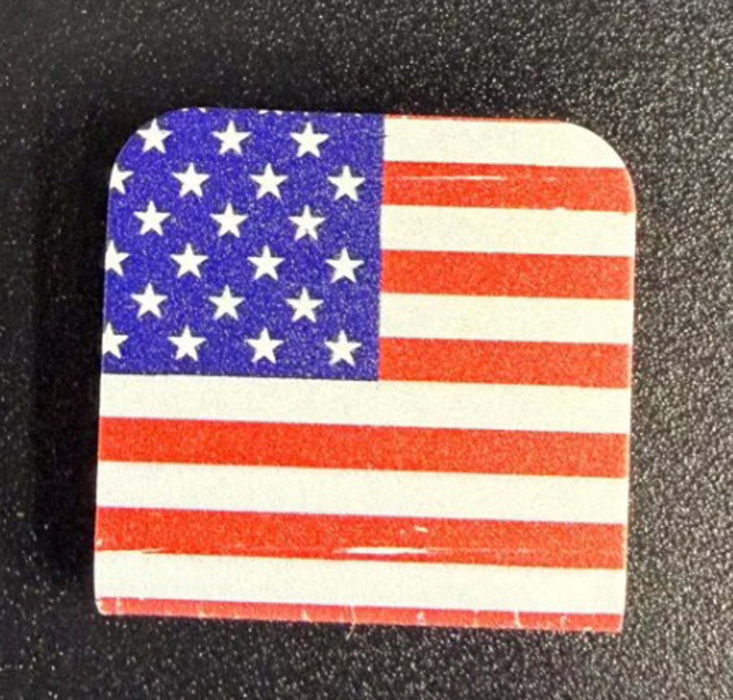 Limited Edition Silver American Flag Hat Clip – UV Printed & Personalized