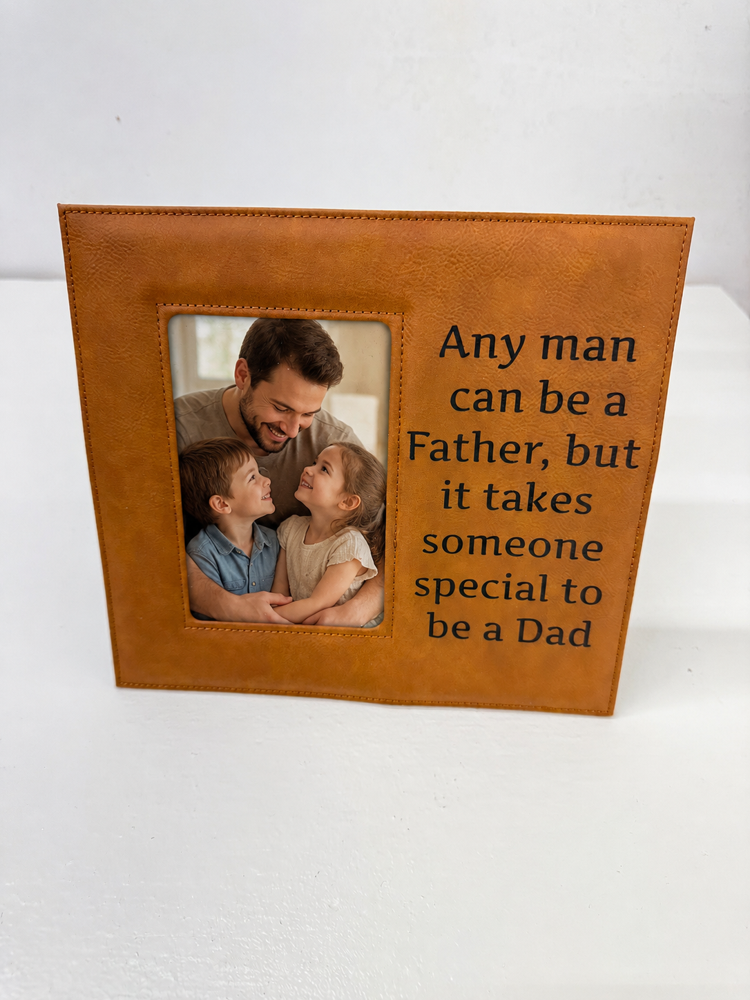 Leatherette Picture Frame – Father's Day Gift for Dad
