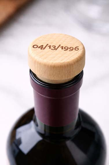 Custom Date Wine Stopper (pack of 5)