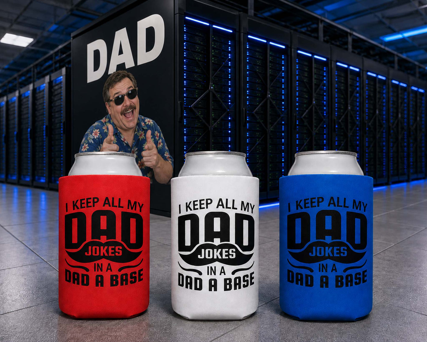 Dad A Base 12oz Can Cooler