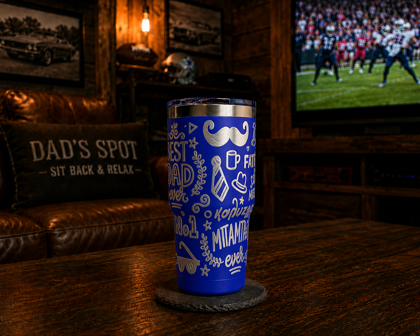Amazing Father's Day Tumbler in Greek and English!