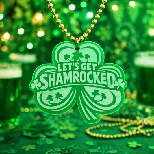"Let's Get Shamrocked" St Paddy's Day Ornament