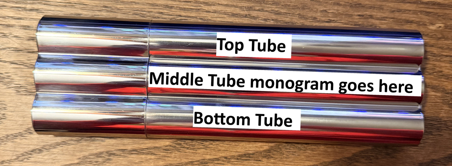 Cigar Tube & Flask – 2-Cigar Stainless Steel Holder with 1.5 oz Flask