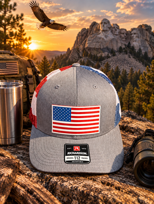 American Flag Richardson 112 Hat - lifestyle photo